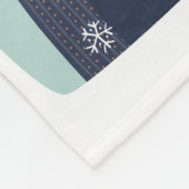 Individuelle Name Winter Tiere Fleece Decke (Ecke)