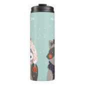 Individuelle Name Winter Tiere Tumbler Thermosbecher (Vorderseite)