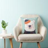 Individuelle Name Winter Tiere werfen Kissen (Stuhl )