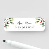 Individuelle Name Winter Weihnachten Namensschild (Beispiel)