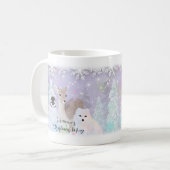 Individuelle Name Winter Wonderland Arktische Tier Kaffeetasse (Vorderseite Links)