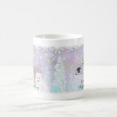 Individuelle Name Winter Wonderland Arktische Tier Kaffeetasse (Mittel)