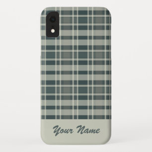 Individuelle Name Wintergewebe Monochrome Karo Mus Case-Mate iPhone Hülle