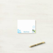 Individuelle Name | Winterliebhaber Post-it Klebezettel (Auf Schreibtisch)