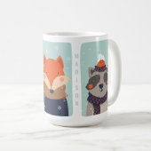 Individuelle Name Wintertiere Tasse 1/2 (VorderseiteRechts)