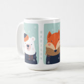 Individuelle Name Wintertiere Tasse 1/2 (Vorderseite Links)