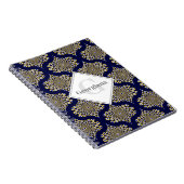 Individuelle Name Wir beobachten Sie Navy & Gold R Notizblock (Rechte Seite)