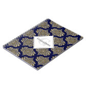 Individuelle Name Wir beobachten Sie Navy & Gold R Notizblock (Linke Seite)