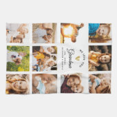 Individuelle Name Wir Liebe Sie Oma Modernes Foto Geschirrtuch (Horizontal)