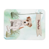 Individuelle Name Wire Hairs Jack Russell Pet Dog Magnet (Horizontal)
