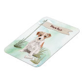 Individuelle Name Wire Hairs Jack Russell Pet Dog Magnet (Linke Seite)