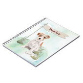 Individuelle Name Wire Hairs Jack Russell Pet Dog Notizblock (Linke Seite)