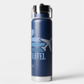 Individuelle Name World Travel Trinkflasche (Hinten)