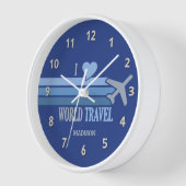 Individuelle Name World Travel Uhr (Winkel)
