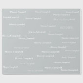 Individuelle Name-Wrapper Geschenkpapier (Flach)