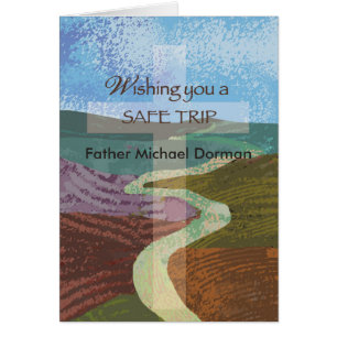 Individuelle Name wünscht eine sichere Reise, Bisc