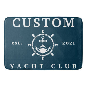 Individuelle Name Yacht Club Rug, Custom Rug for Y Badematte