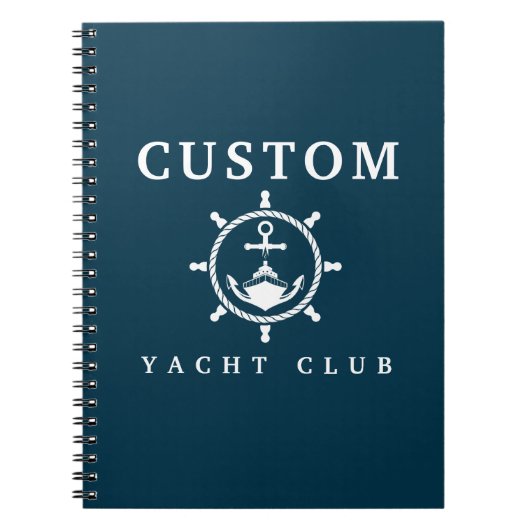 Individuelle Name Yacht Notebook, Yacht Guest Log Notizblock (Vorderseite)