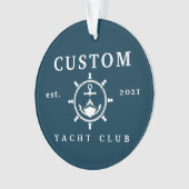 Individuelle Name Yachtdekoration, individuelle Ya Ornament (Vorderseite)