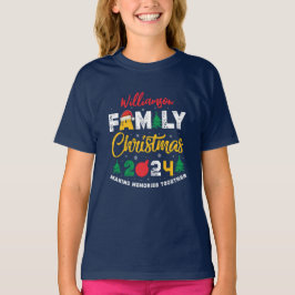 Individuelle Name Year Matching Family Weihnachten T-Shirt