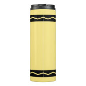 Individuelle Name Yellow Crayon Travel Mug Drink T Thermosbecher (Rückseite)