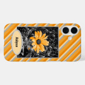 Individuelle Name Yellow Daisy Fotograf Case-Mate iPhone Hülle (Rückseite (Horizontal))