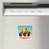 Individuelle Name Yellow Digger Magnet (In Situ (Geschirrspüler))