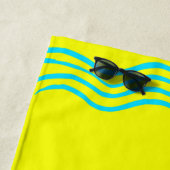 Individuelle Name Yellow Moderner Sommerurlaub Strandtuch (Beispiel)