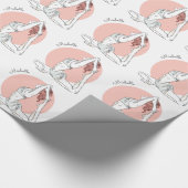 Individuelle Name Yoga Woman Packpapier (Ecke)