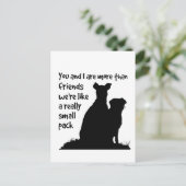 Individuelle Name You & I More than Friends Postkarte (Stehend Vorderseite)