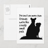 Individuelle Name You & I More than Friends Postkarte (Vorne/Hinten)