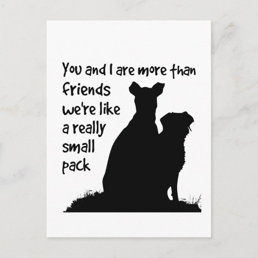 Individuelle Name You & I More than Friends Postkarte (Vorderseite)