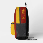 Individuelle Name-, Zahlenangaben- und Farbfußball Bedruckter Rucksack (Rechts)