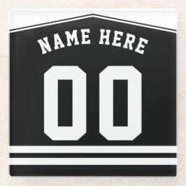 Individuelle Name & Zahlhockey Lacrosse Jersey Glasuntersetzer