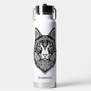 Individuelle Name Zierkatze Trinkflasche