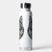 Individuelle Name Zierkatze Trinkflasche (Links)