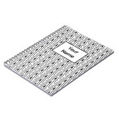 Individuelle Name Zig Zag Spiral Foto Notebook Notizblock (Linke Seite)