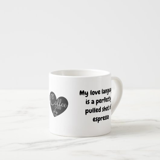 Individuelle Name & Zitat, kleine Kaffeepause Espr Espressotasse (Vorderseite Rechts)