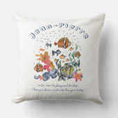 Individuelle Name Zitat tropische Fische Ozean far Kissen (Vorderseite)