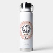 Individuelle Name Zodiac Sign Libra Trinkflasche (Hinten)