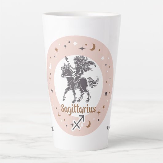 Individuelle Name Zodiac Sign Sagittarius Milchtasse (Vorderseite)