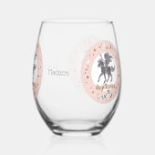 Individuelle Name Zodiac Sign Sagittarius Weinglas Ohne Stiel (Rechts)