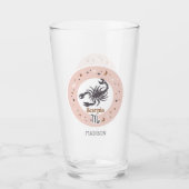 Individuelle Name Zodiac Sign Scorpio Glas (Vorderseite)