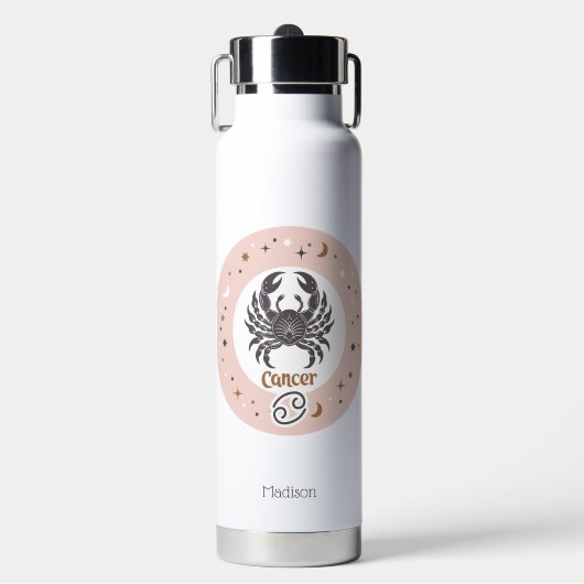 Individuelle Name Zodiac-Syndrom Trinkflasche (Vorderseite)