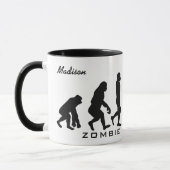 Individuelle Name Zombie Evolution Tasse (Links)