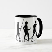 Individuelle Name Zombie Evolution Tasse (VorderseiteRechts)