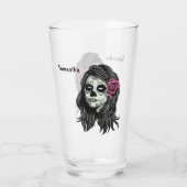 Individuelle Name Zombie Pint Glas (Rückseite)