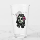 Individuelle Name Zombie Pint Glas (Vorderseite)