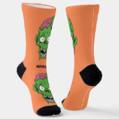 Individuelle Name Zombie Socken (Gewinkelt)