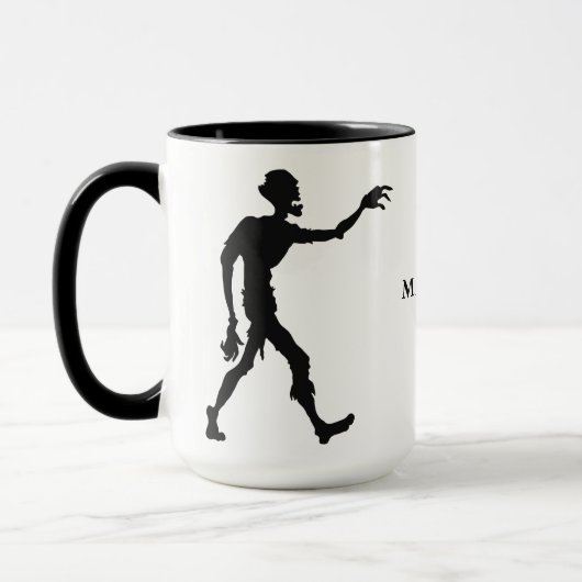 Individuelle Name Zombie Tasse (Links)